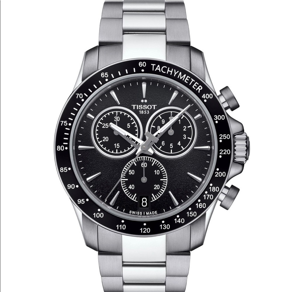 Tissot T-Sport V8 Black Dial Chronograph Watch